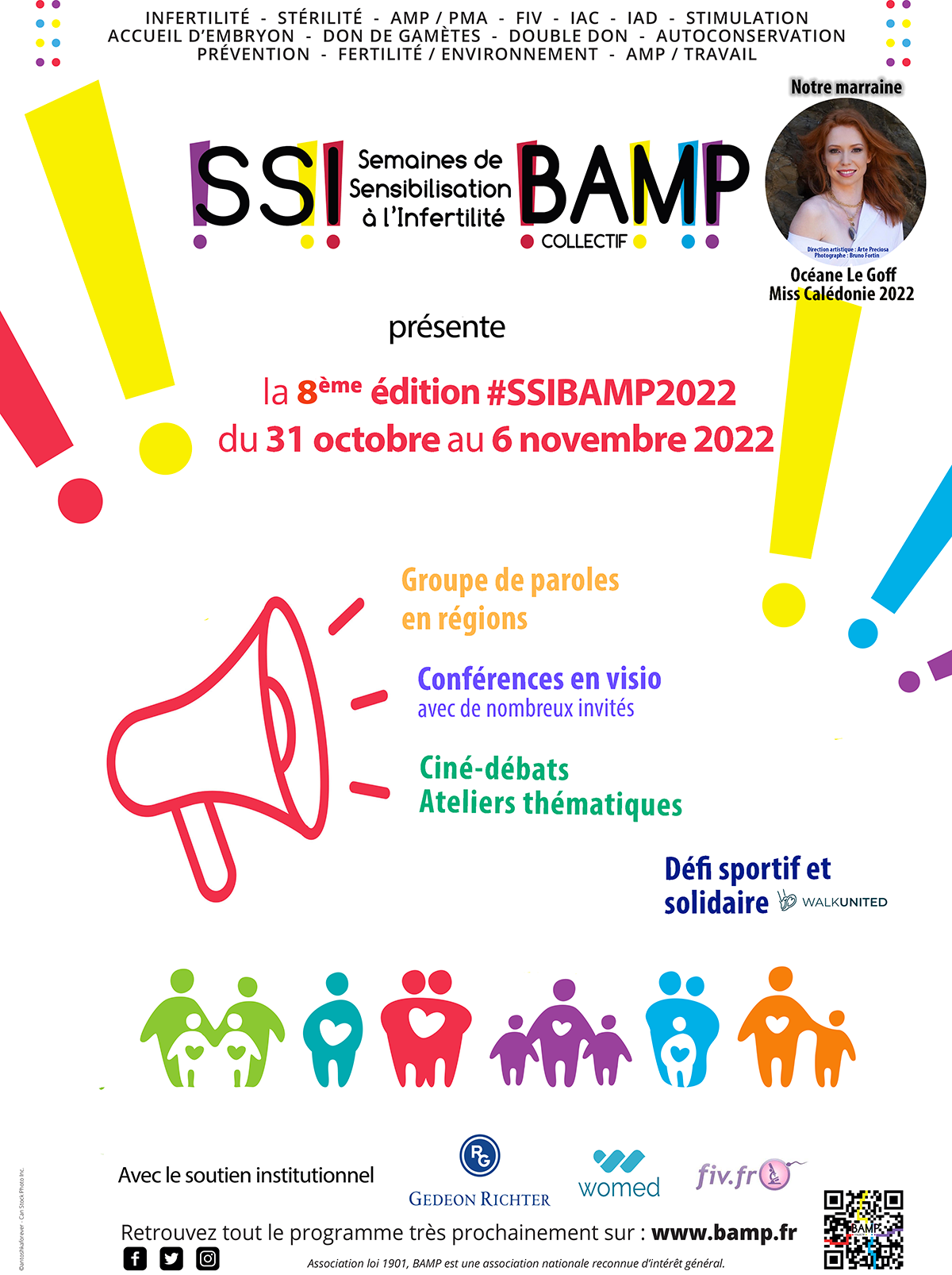 8ème édition de la Semaine de Sensibilisation à l'Infertilité Affiche SSI2022 nv logo 1